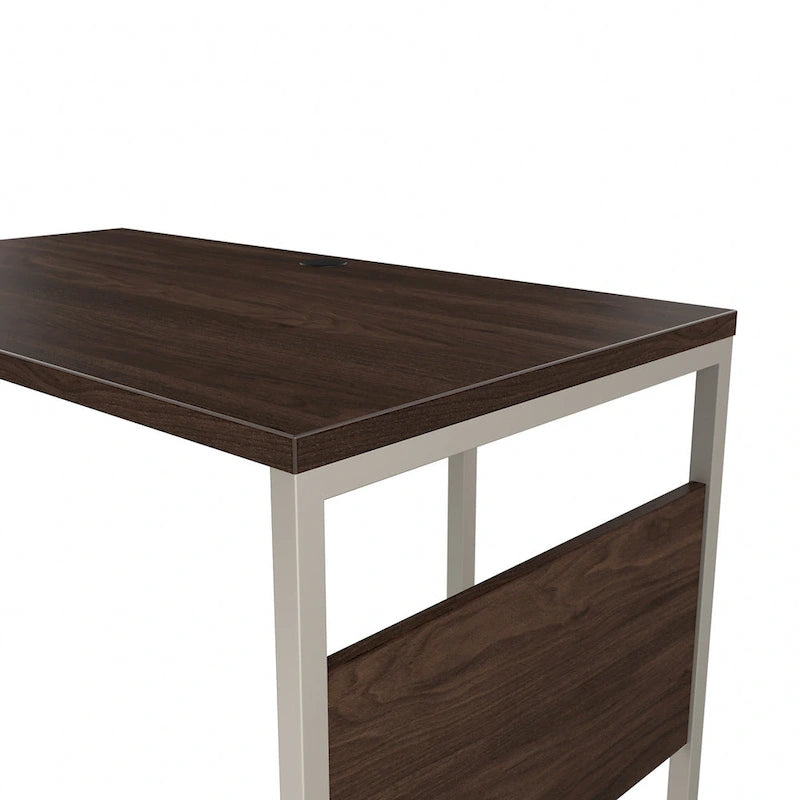 72W x 30D L-Shaped Table Desk with Metal Legs